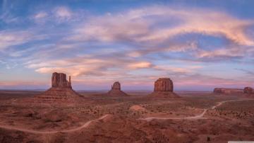 West Mitten Butte In Monument Valley Navajo Tribal Park Arizona 4k