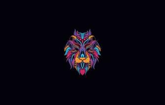 Wallpaper Minimalism Style Leo Background Art Abstract