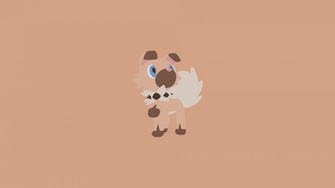 Minimalistic Wallpaper Rockruff By Mardgeert On