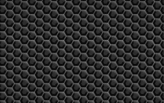 Metallic Black Hexagons Wallpaper