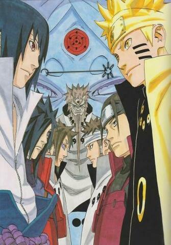 Indra E Ashura Naruto Shippuden Sasuke Anime