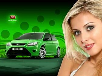 Blondie Beautiful Eyes Near A Green Ford Focus Rs Gt HD Wallpaper