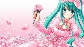 New Cute Hatsune Miku Pink Wallpaper Collection Size