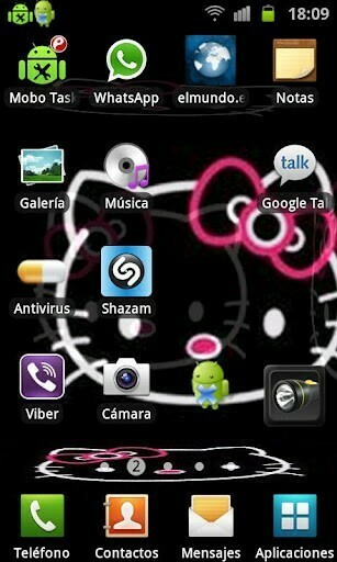 Android S Hello Kitty While Wallpaper