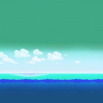 Ios7 Red Sky Bit Green Parallax HD iPhone iPad Wallpaper