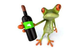 Wallpaper Frog 3d Graphics Bottle Wine