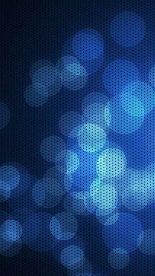 With Blue Circles iPhone 5s Wallpaper