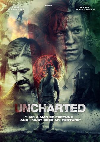 4k Wallpaper Uncharted Movie Fanmade Poster Featuring