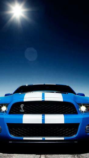 Blue Shelby Gt iPhone Wallpaper HD
