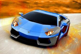 Lamborghini Aventador Sky Blue Wallpaper