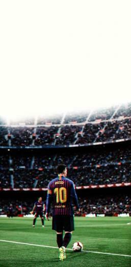 Barcelona Worldwide On Lionel Messi iPhone Wallpaper