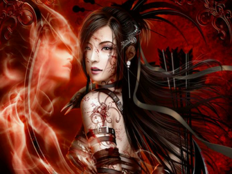 Fantasy Image Warrior Girl Wallpaper Photos