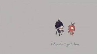 Minimalistic Humor Edward Scissorhands Wallpaper