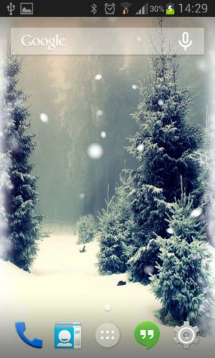 3d Snow Fall Live Wallpaper Screenshot