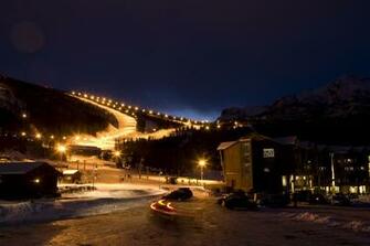 Pictures Norway Valley Hemsedal Nature Scenery Night