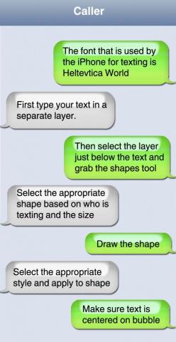 iPhone Text Message Styles By Coreenm For