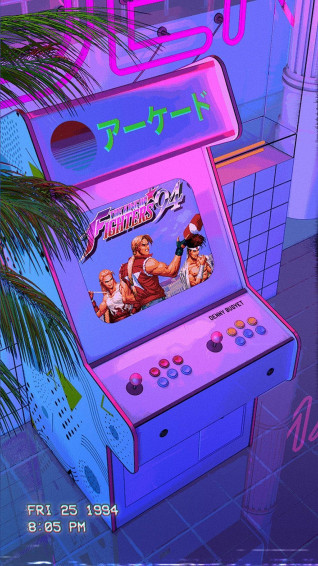 Arcade Aesthetic Art Wallpaper