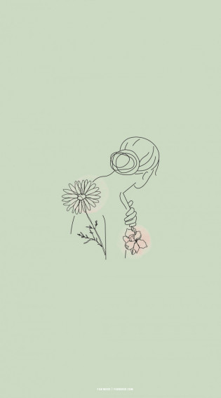 Cute Spring Wallpaper For Phone iPhone Flower Woman