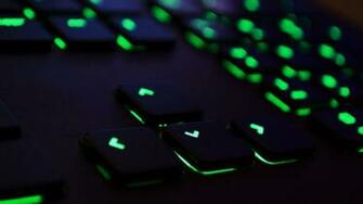 Razer Green Keyboard 4k Wallpaper