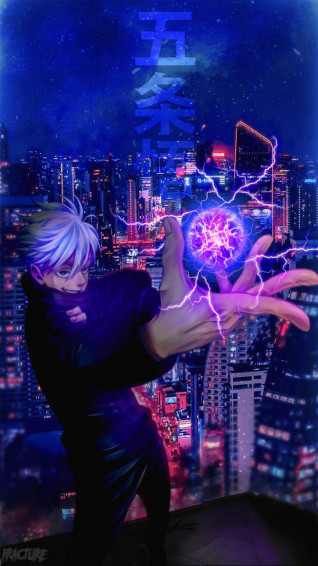 Gojo Satoru Wallpaper iPhone By Artixfr