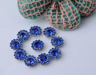 Shipping Flatback Crystal Rhinestone Embellishment Used On Flower