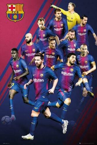 Barcelona Players Maxi Poster Ghj