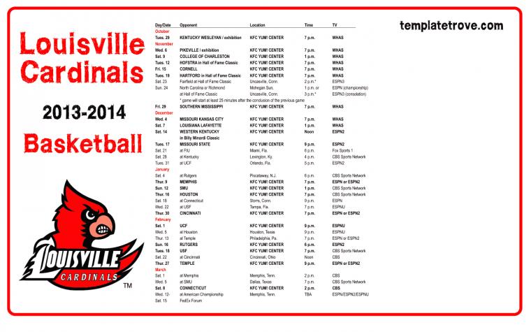 College Basketball Desktop Wallpaper Schedules