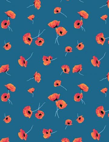 Poppy Cadet In Wallpaper Eclectic Cute