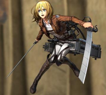 Historia Reiss With Blades Attack On Titan Wallpaper