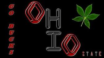 Oh Io Aller Bucks Avec Une Feuille De Buckeye Wallpaper