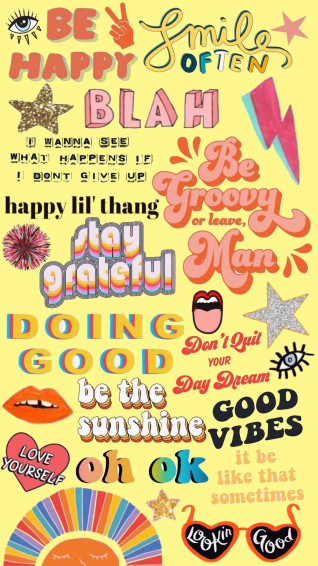 Aesthetic Stickers Wallpaper