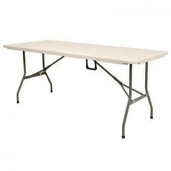 Wallpaper Pasting Indoor Outdoor Off White Plastic Table New Thumbnail