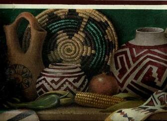 Southwestern Bowls Plates Wallpaper Border Tm75071b