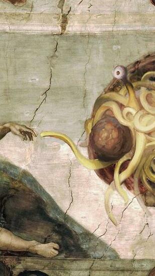 Flying Spaghetti Monster Wallpaper