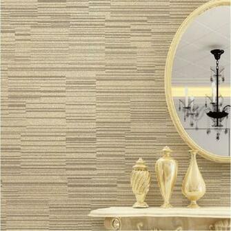 Design Horizontal Stripes Pinstripe Wallpaper Roll Non Woven