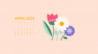 April Computer Calendar Wallpaper By Sarah Hearts