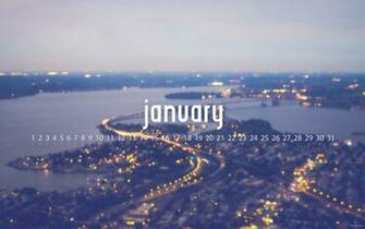 January Calendar Image And Wallpaper Happy Holidays