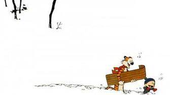 Cartoons Winter Wallpaper Calvin And