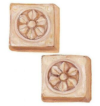 New Tuscan Architectural Floral Stone Blocks Wallies Wallpaper