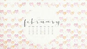 February Calendar Wallpaper HD