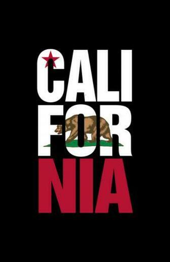 California Bear iPhone Wallpaper Flag