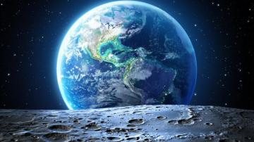 Earth The Blue Planet From Moon North And South America Ultra