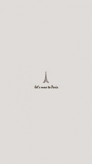 Move To Paris Minimal Art iPhone Wallpaper