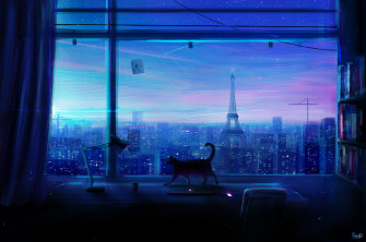 Anime City HD Wallpaper And Background