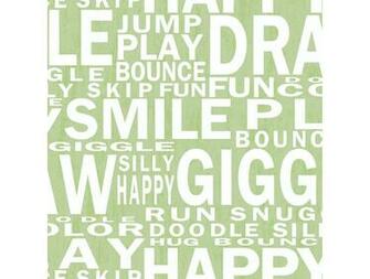 Kj51304 Giggles Words Wallpaper