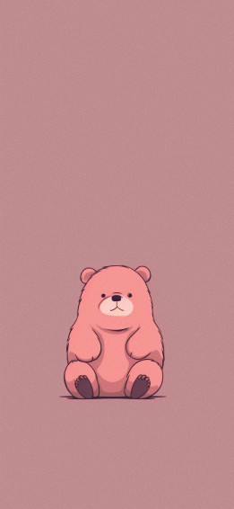 Cute Bear Brown Wallpaper HD Background