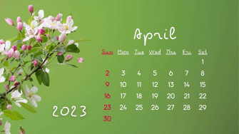 April Calendar Wallpaper