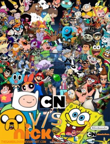 Cartoon Network Vs Nick Wallpaper By Thegamerlover