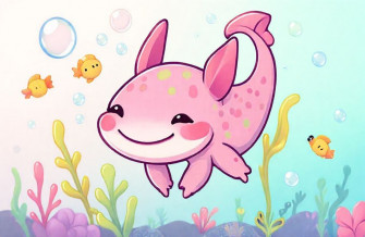 Kawaii Axolotl Wallpaper