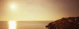 Jetty Leading Into Fort Lauderdale Harbor At Sunrise